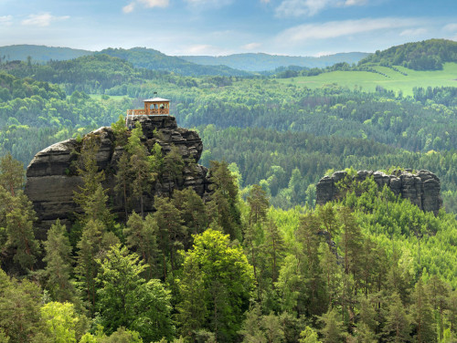 Hiking in the heart of the Lusatian Mountains